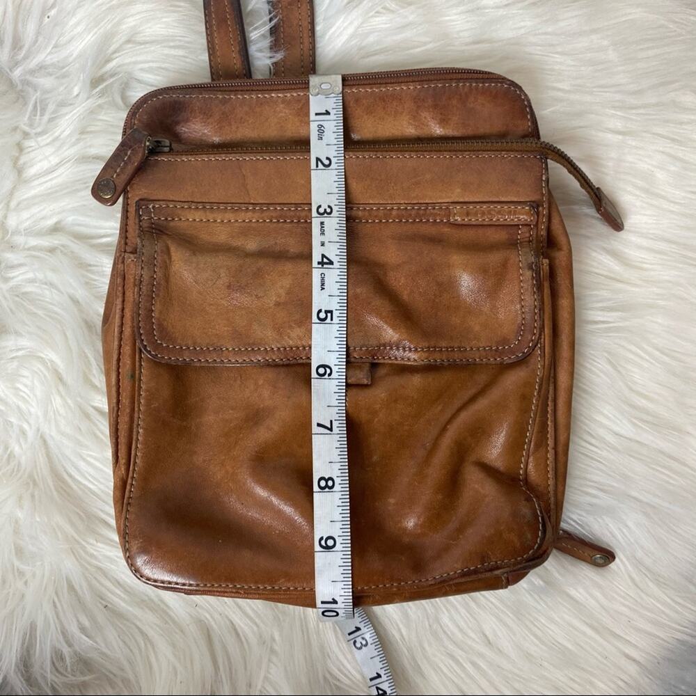 FOSSIL brown leather crossbody purse - Picture 11 of 16